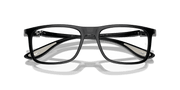 Clear Lenses, Polished Black Frame