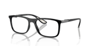 Clear Lenses, Polished Black Frame