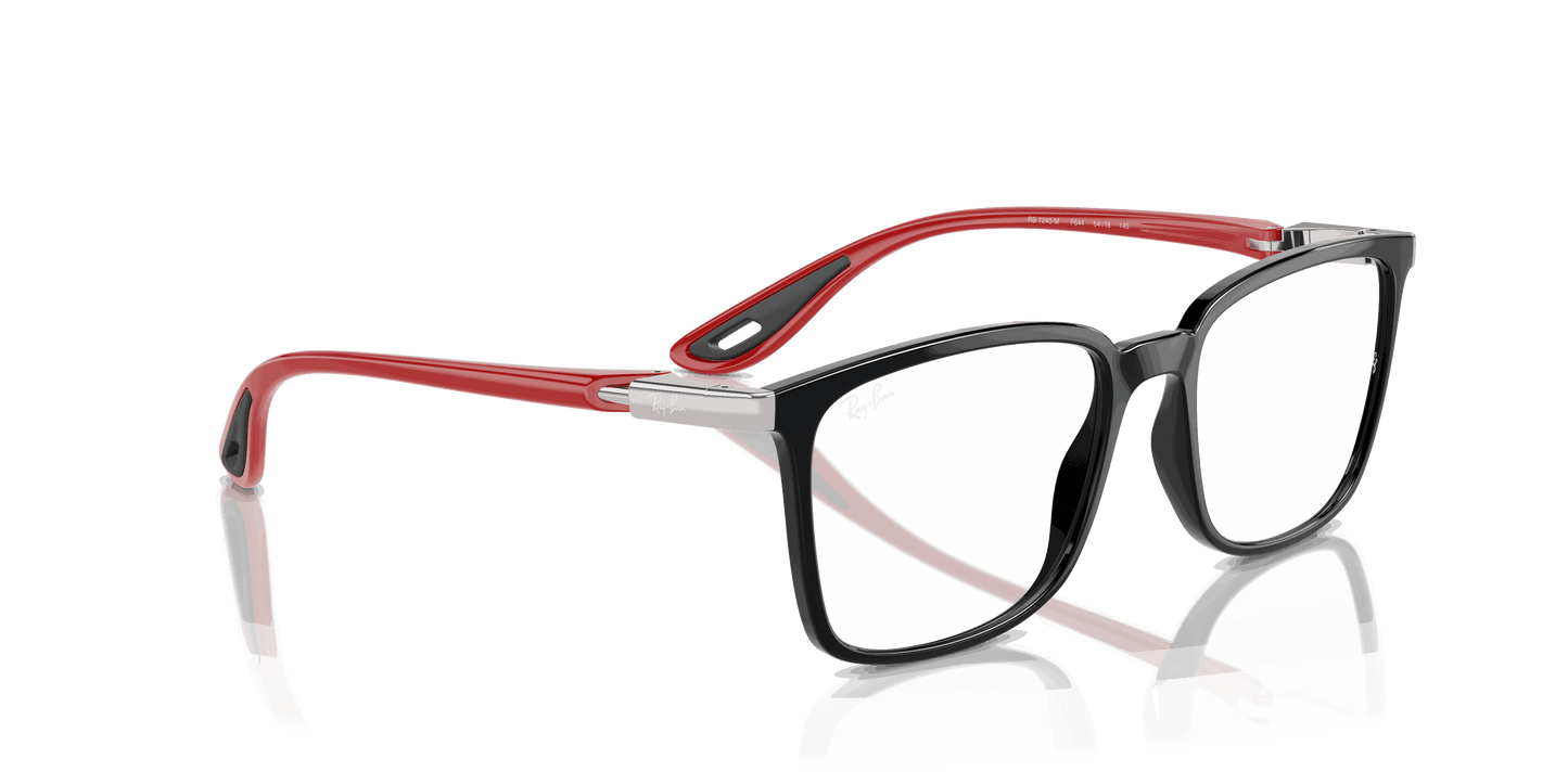 [Clear Lenses, Polished Black Frame]