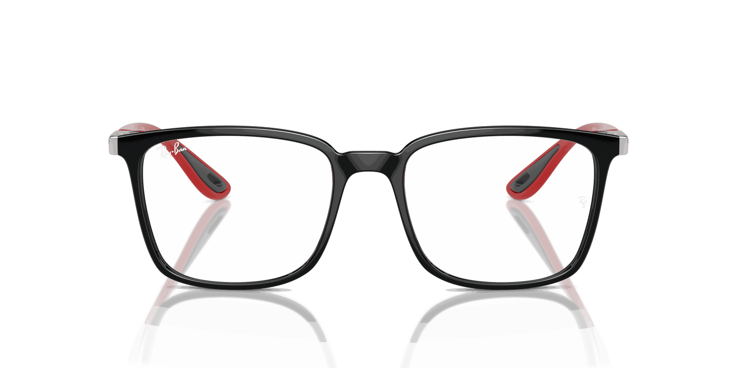 [Clear Lenses, Polished Black Frame]