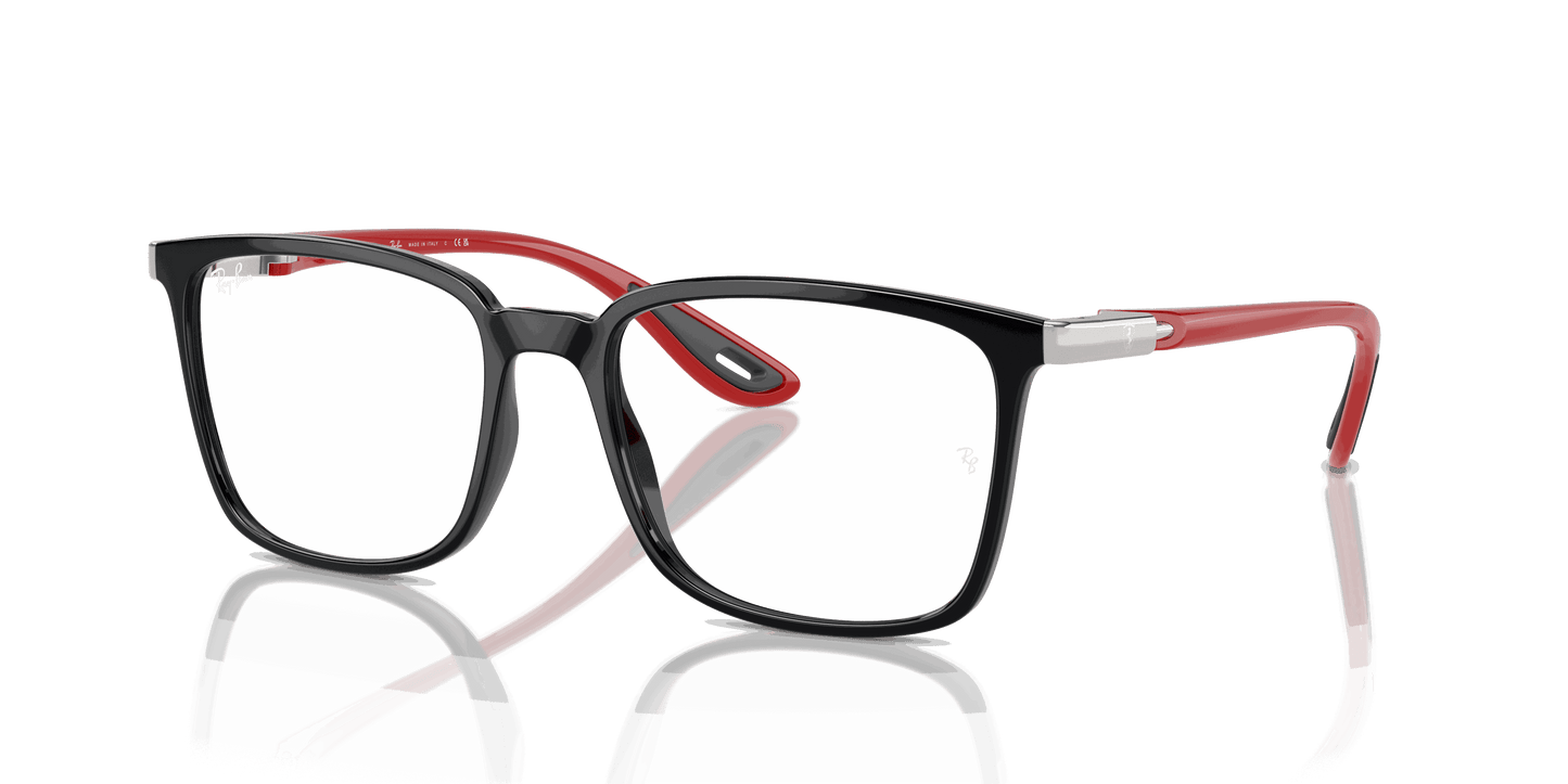[Clear Lenses, Polished Black Frame]
