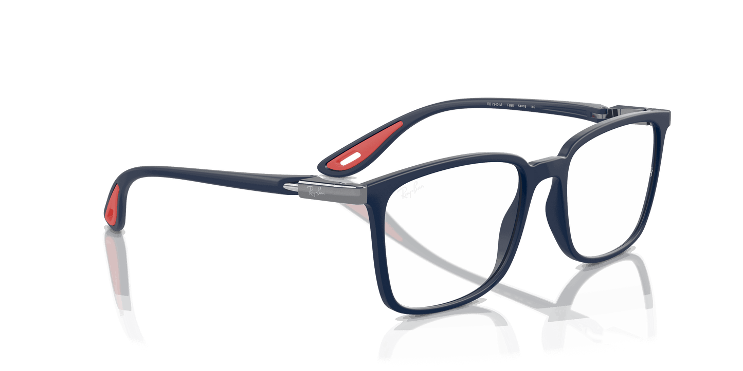 [Clear Lenses, Matte Blue Frame]