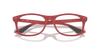 [Clear Lenses, Matte Red Frame]