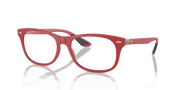 Clear Lenses, Matte Red Frame