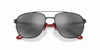 [Grey Mirror Silver Lenses, Matte Black Frame]