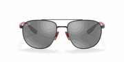 Grey Mirror Silver Lenses, Matte Black Frame