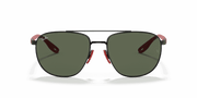 Green Classic Lenses, Polished Black Frame