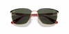 [Green Classic Lenses, Polished Black On Gold Frame]