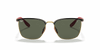 [Green Classic Lenses, Polished Black On Gold Frame]