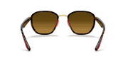 Brown Lenses, Polished Arista Gold Frame