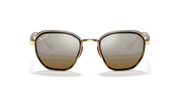 Brown Lenses, Polished Arista Gold Frame