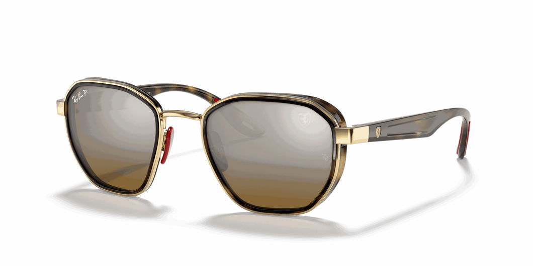 [Brown Lenses, Polished Arista Gold Frame]