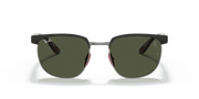 Green Lenses, Matte Black On Gunmetal Frame