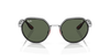 [Dark Green Lenses, Polished Silver Frame]