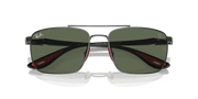 Dark Green Lenses, Polished Gunmetal Frame