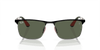 [Dark Green Lenses, Polished Black On Silver Frame]