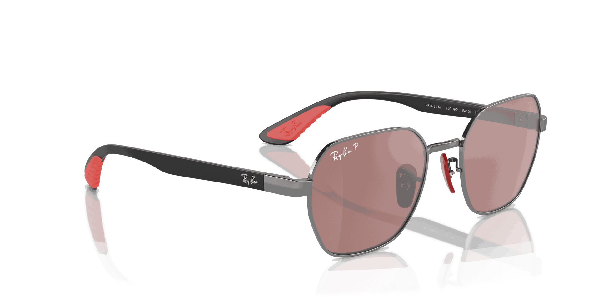 [Purple & Silver Lenses, Polished Gunmetal Frame]