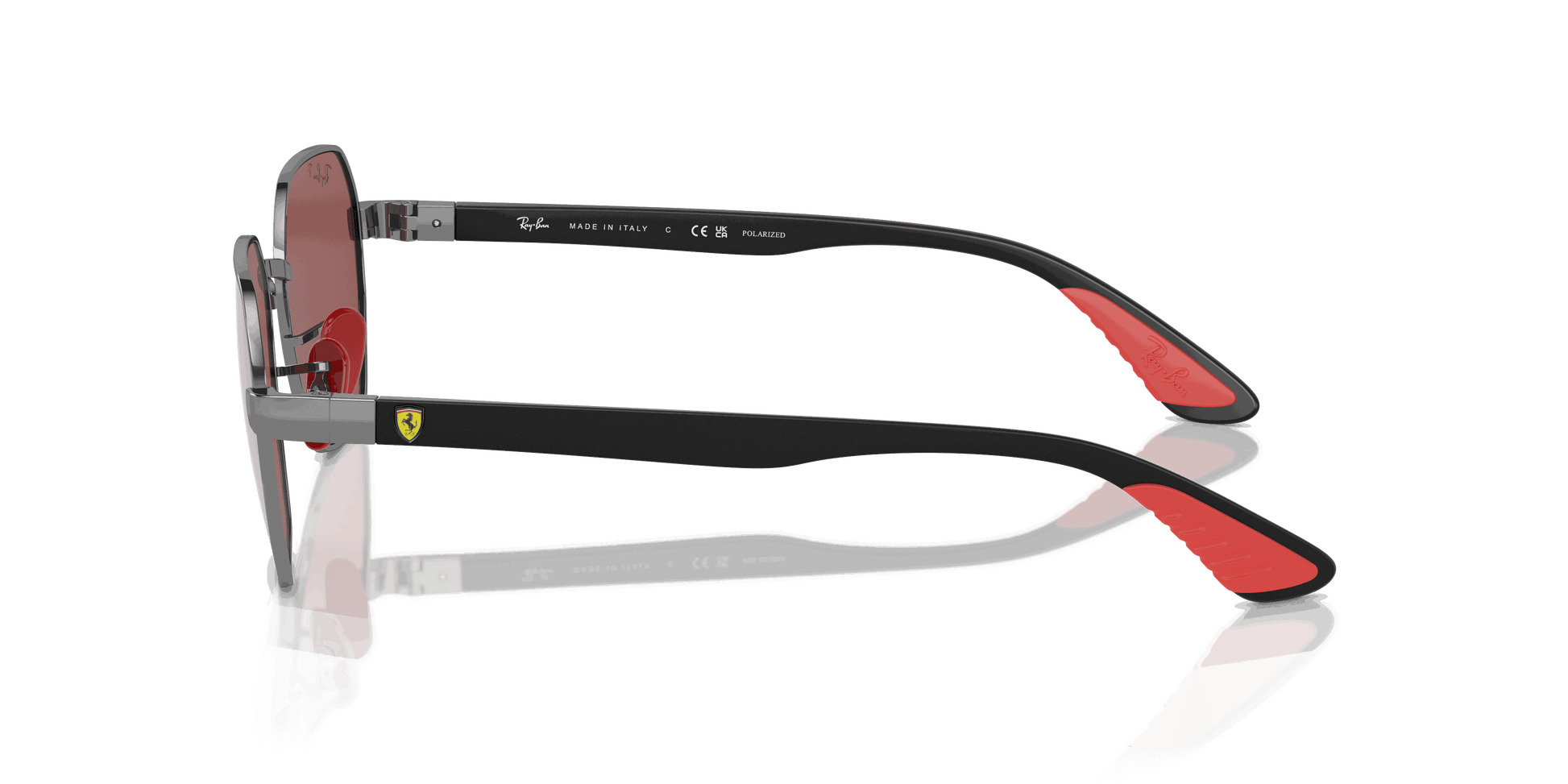 [Purple & Silver Lenses, Polished Gunmetal Frame]