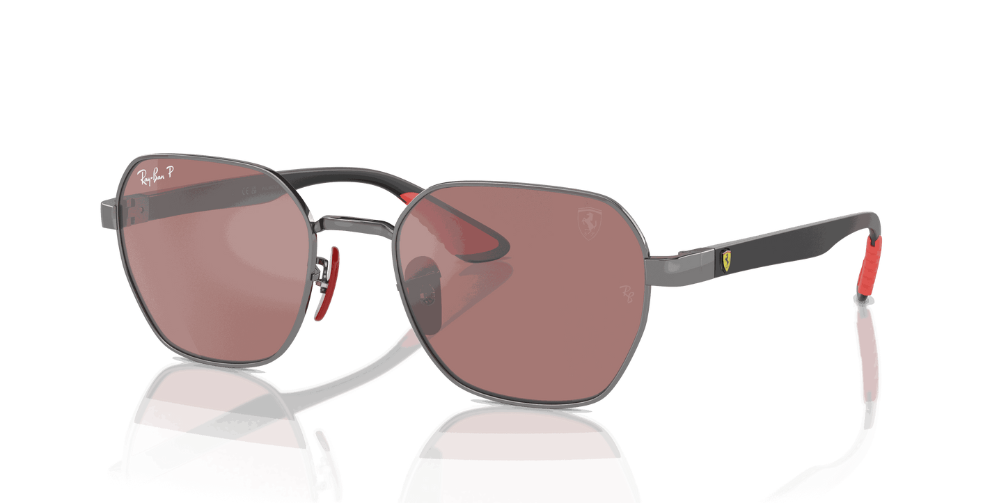 [Purple & Silver Lenses, Polished Gunmetal Frame]