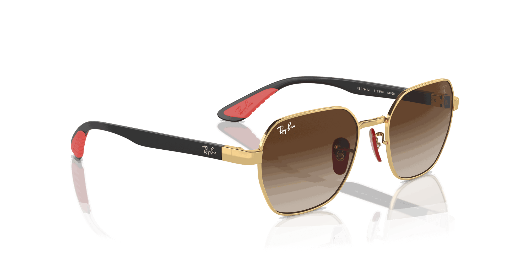 [Brown Lenses, Polished Arista Gold Frame]