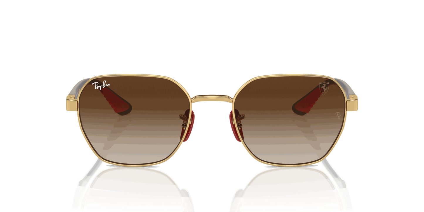 [Brown Lenses, Polished Arista Gold Frame]