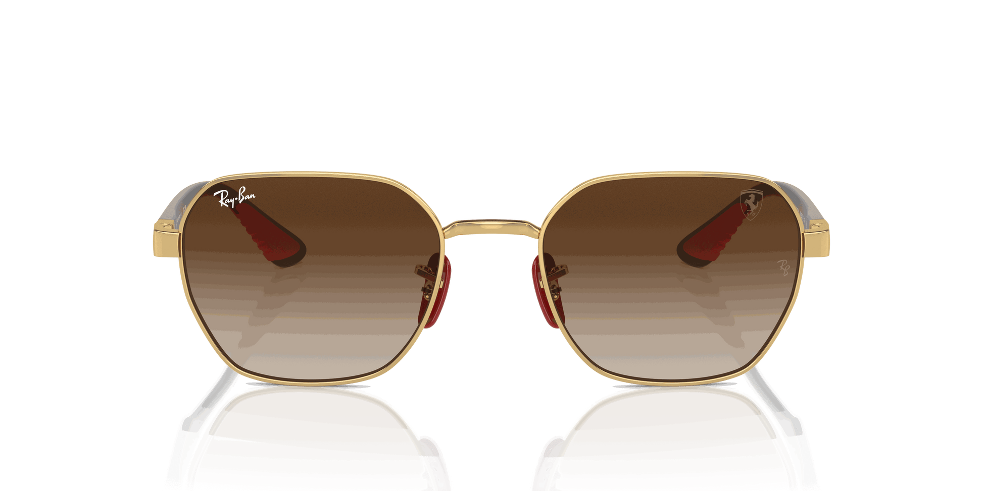 [Brown Lenses, Polished Arista Gold Frame]