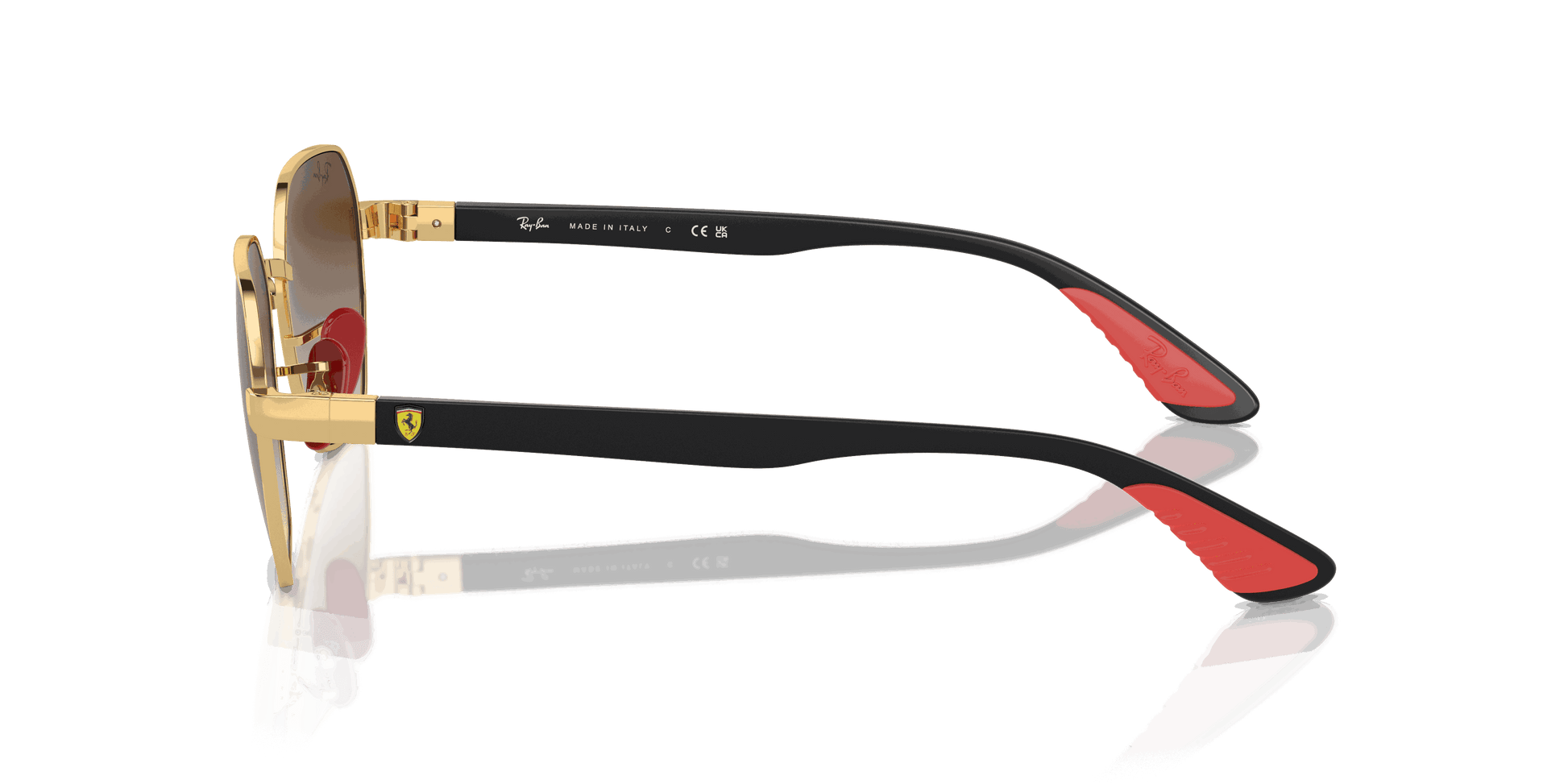 [Brown Lenses, Polished Arista Gold Frame]