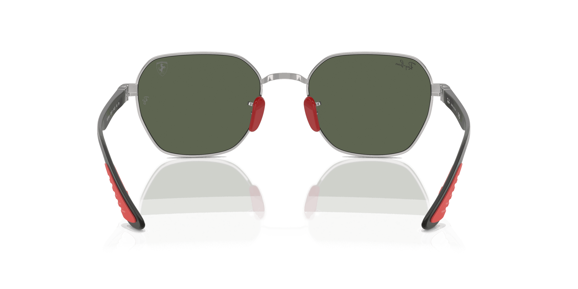 [Dark Green Lenses, Polished Silver Frame]