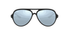 [Silver Flash Lenses, Matte Black Frame]