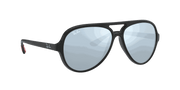 Silver Flash Lenses, Matte Black Frame