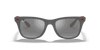 [Grey Mirror Silver Lenses, Matte Grey Frame]