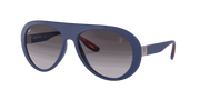 Light Grey Gradient Dark Grey Lenses, Matte Blue Frame