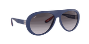 Light Grey Gradient Dark Grey Lenses, Matte Blue Frame