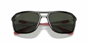 Green Classic Lenses, Polished Black Frame