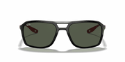 Green Classic Lenses, Polished Black Frame