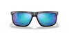 [Blue Mirror Lenses, Polished Grey Frame]