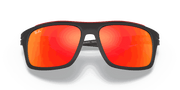 Red Mirror Lenses, Matte Black Frame