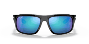 Blue Mirror Lenses, Polished Black Frame