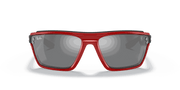 Grey Mirror Silver Lenses, Polished Red Frame