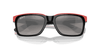 [Grey Lenses, Polished Black On Red Frame]