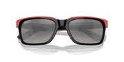 Grey Lenses, Polished Black On Red Frame