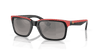 [Grey Lenses, Polished Black On Red Frame]