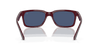 [Blue Lenses, Polished Dark Red On Grey Frame]