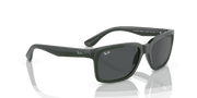 Grey Lenses, Polished Green On Black Frame