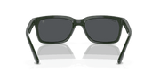 Grey Lenses, Polished Green On Black Frame