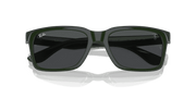 Grey Lenses, Polished Green On Black Frame