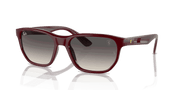 Grey Lenses, Polished Dark Red Frame