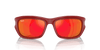 [Orange Lenses, Polished Red On Black Frame]