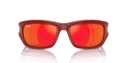 Orange Lenses, Polished Red On Black Frame