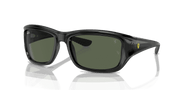 Dark Green Lenses, Polished Black Frame